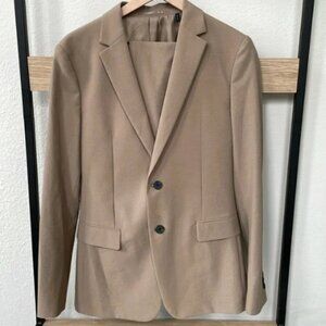 Theory Clinton Seersucker Wool Blend Suit - 38R, 29”